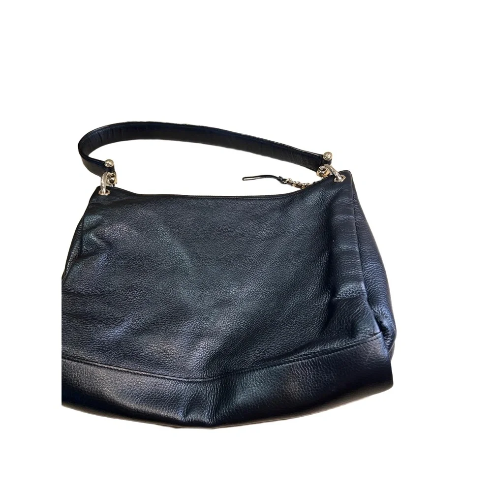 Coach Black F1381-F28966 Hobo Bag Leather Gold Hardware Logo Emblem - Picture 5 of 13